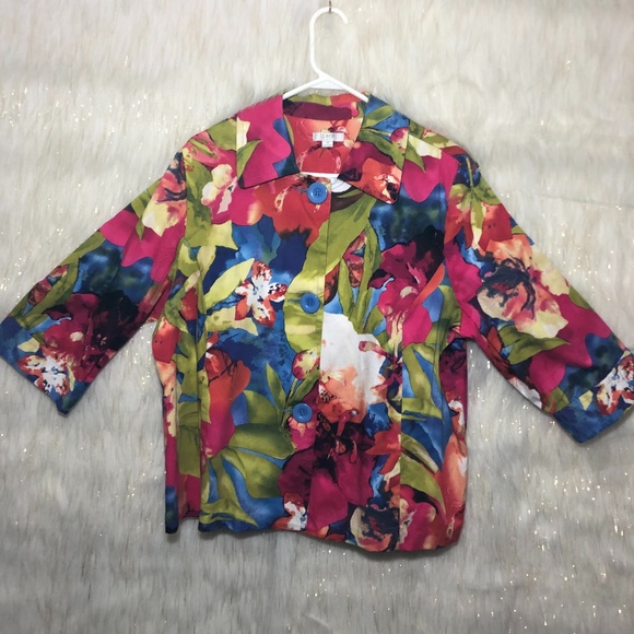 Erin Jackets & Blazers - Erin Floral Vintage Jacket